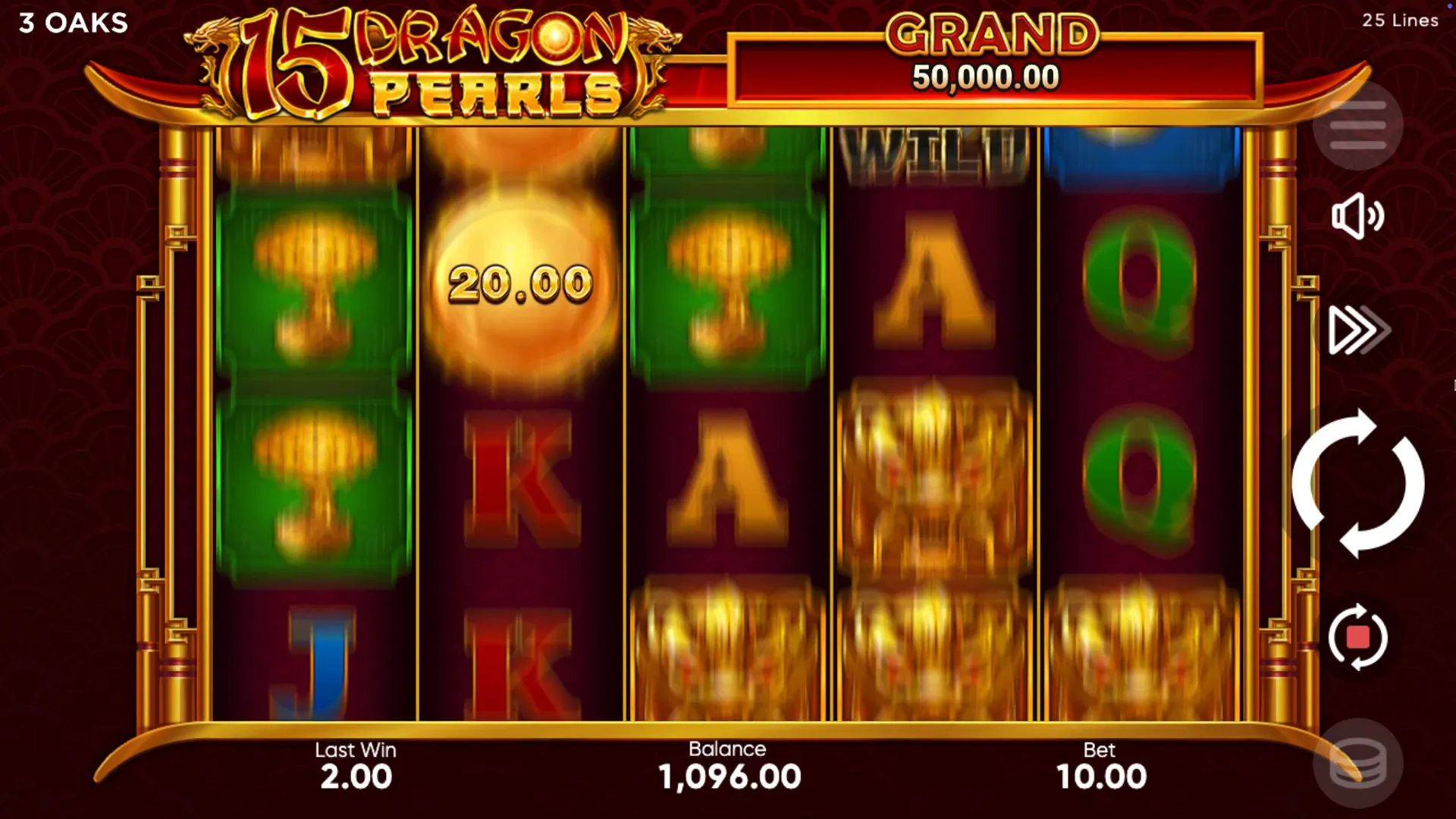 15 Dragon Pearls slot bets