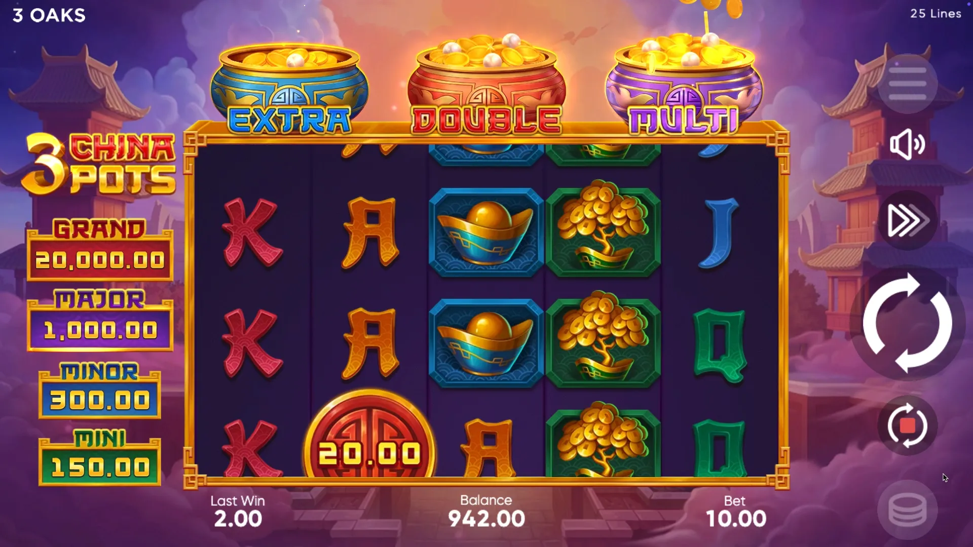 3 China Pots How to win