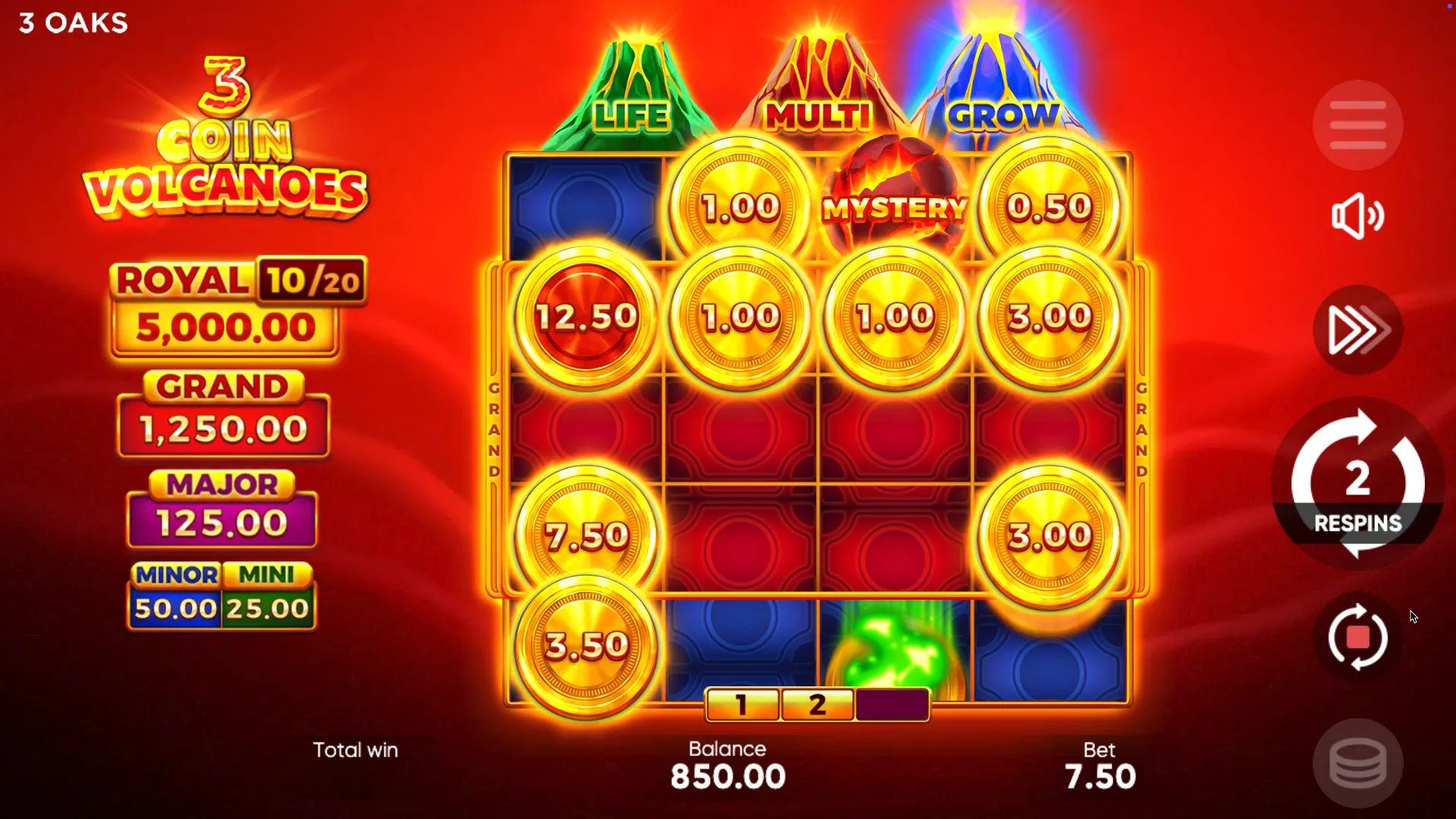 Game for money 3 Coin Volcanoеs