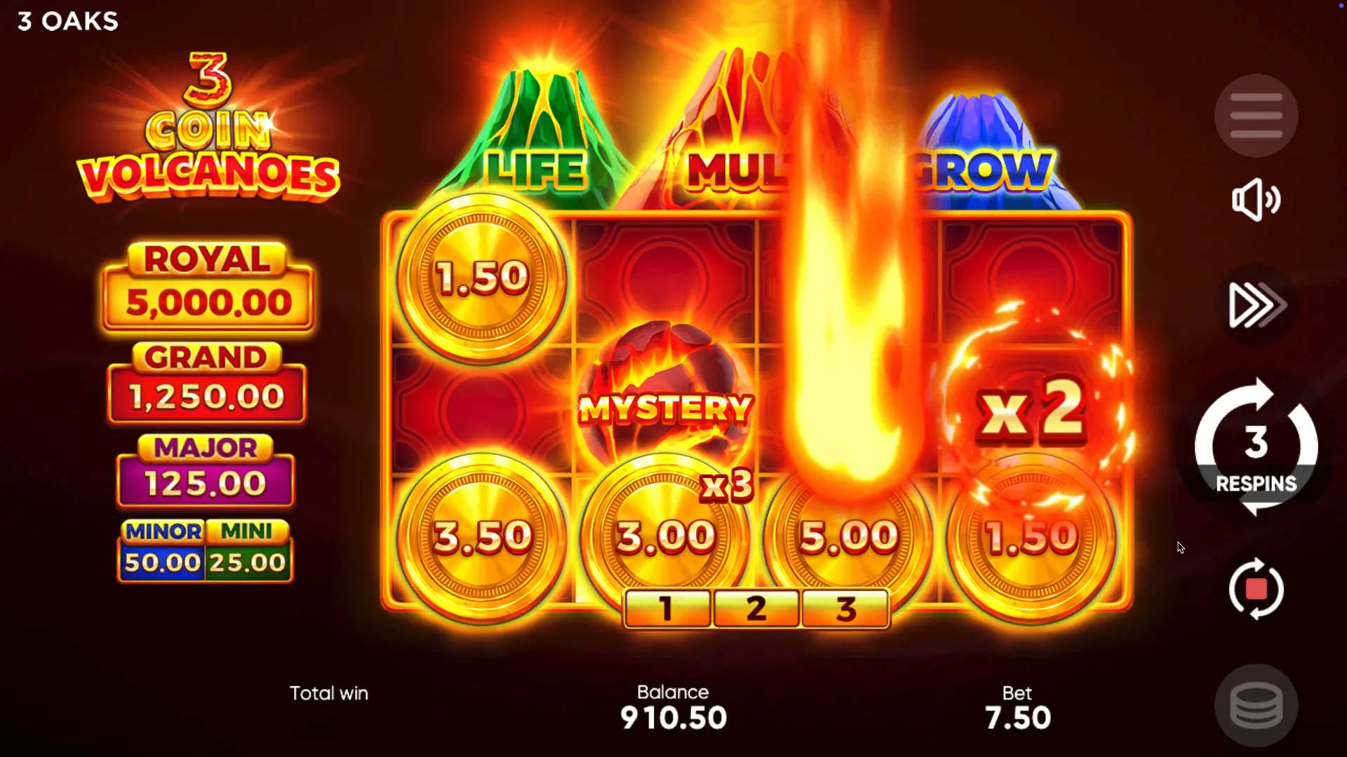 3 Coin Volcanoеs registration