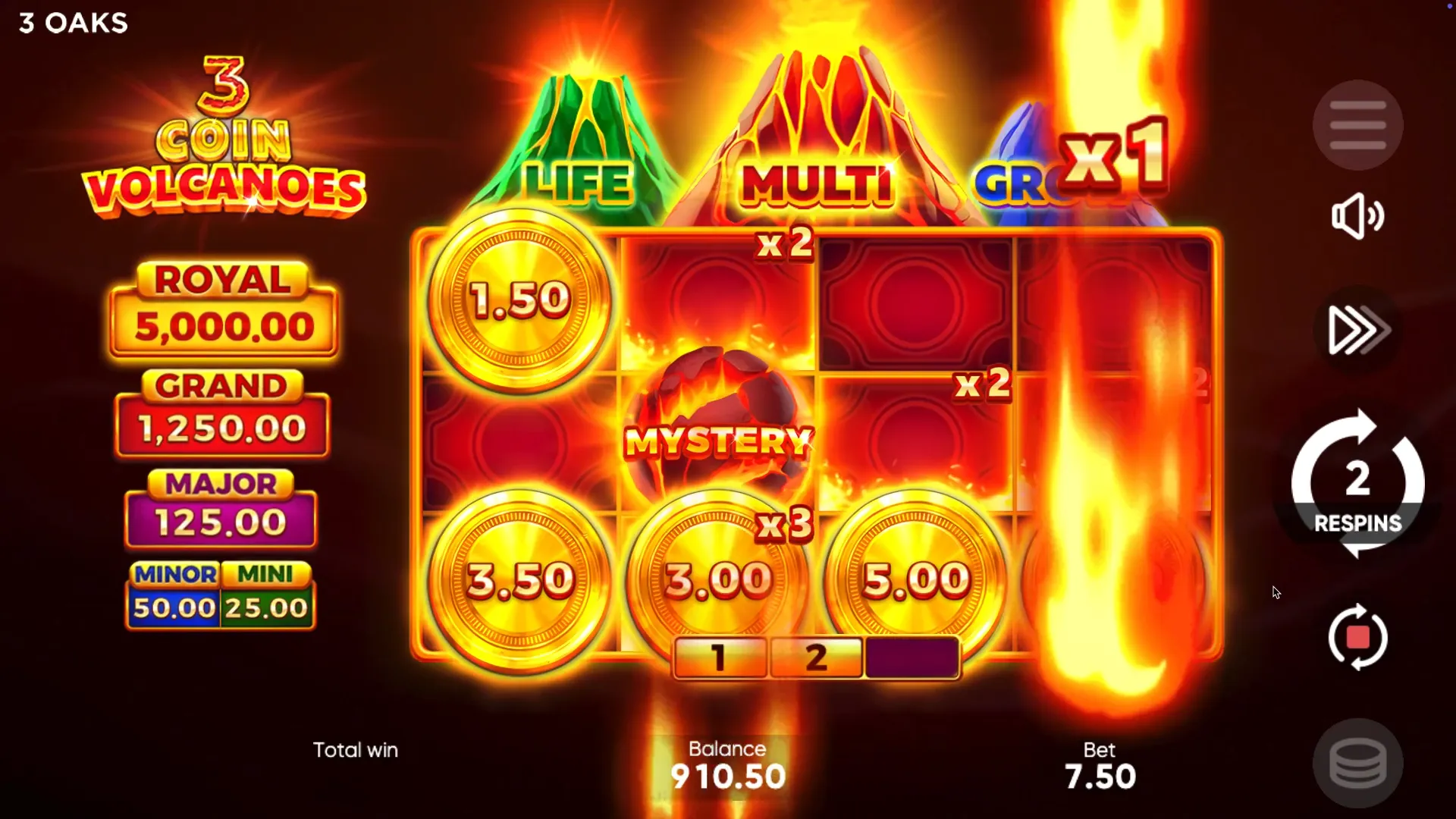 3 Coin Volcanoеs How to win