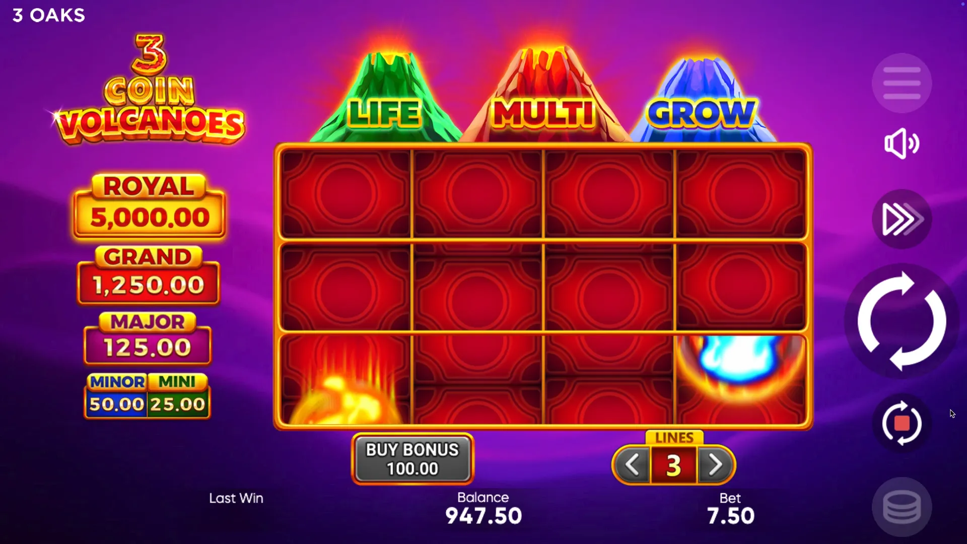 3 Coin Volcanoеs game