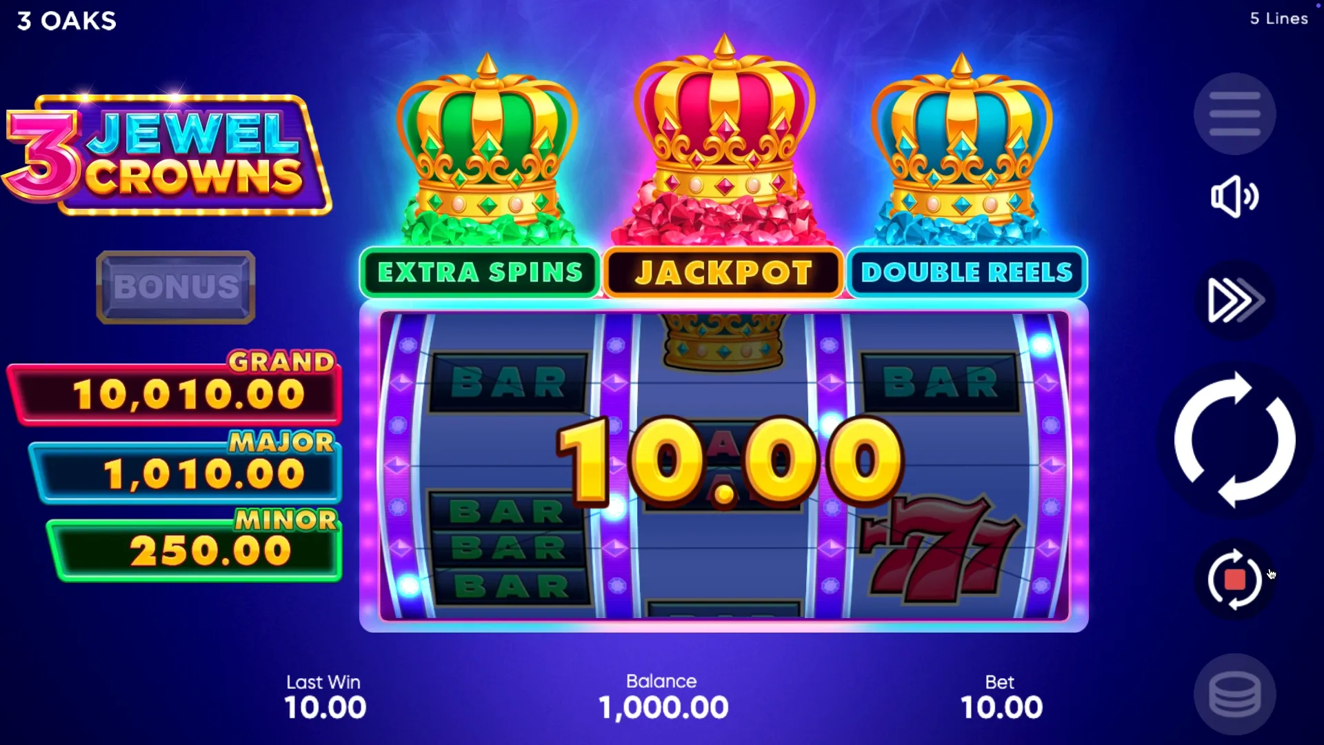 3 Jewel Crowns slot for money