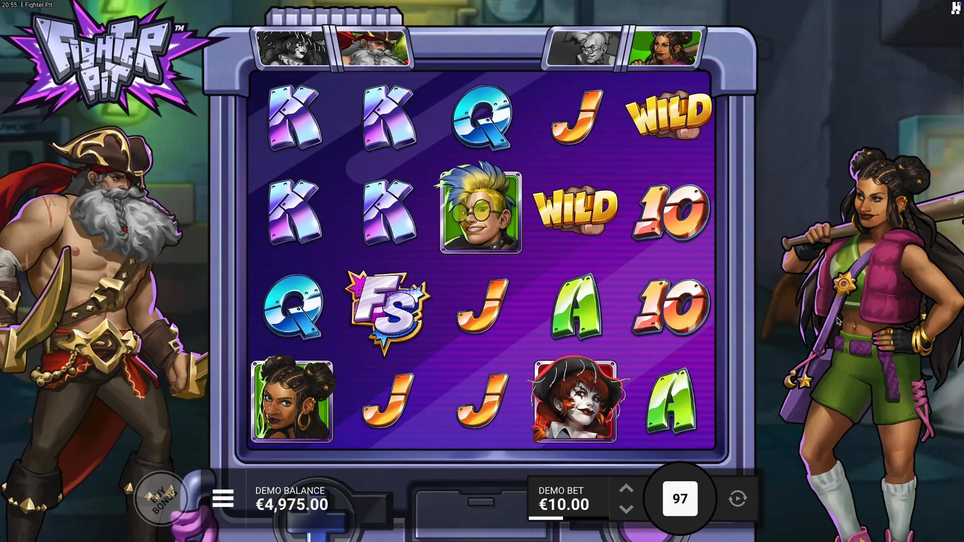 Fighter Pit slot for money