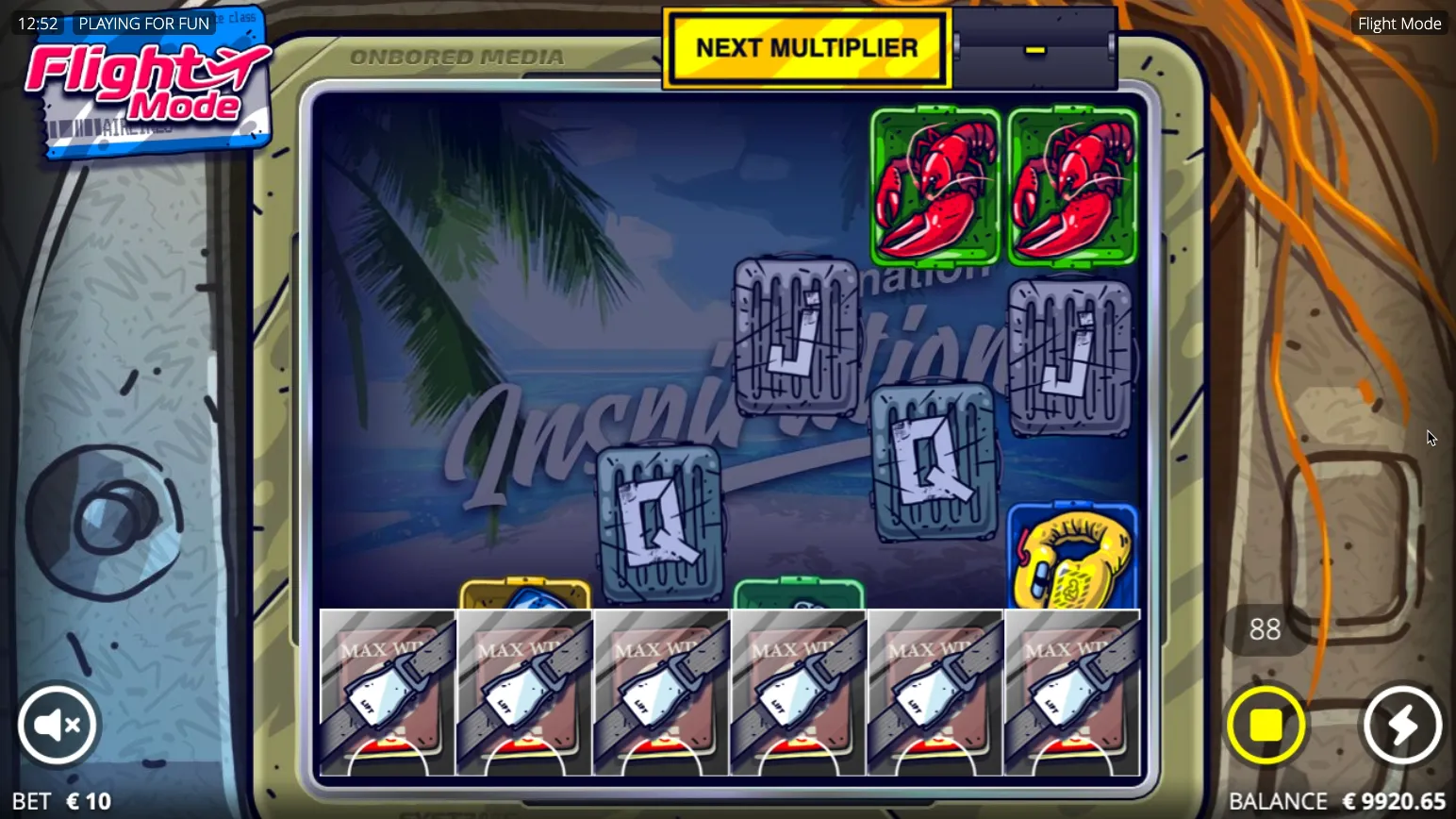 Flight Mode slot for money