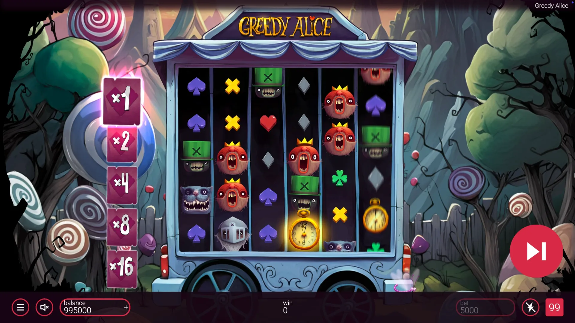 Онлайн-игра Greedy Alice