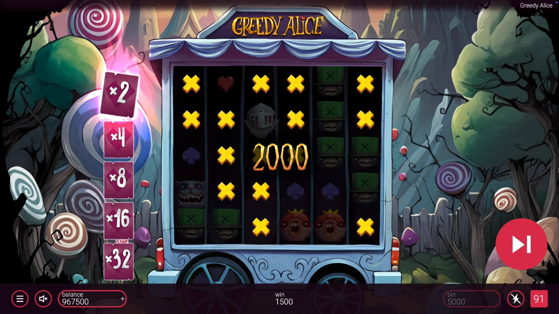 Стратегия заработка в Greedy Alice