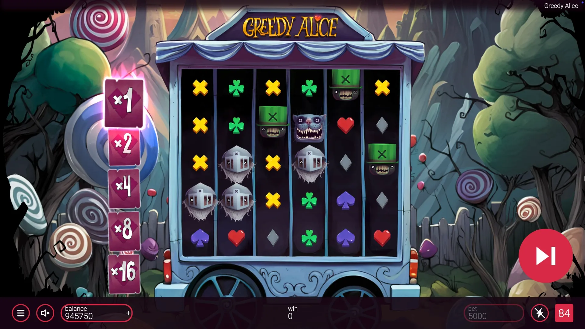 Играть в Greedy Alice бесплатно