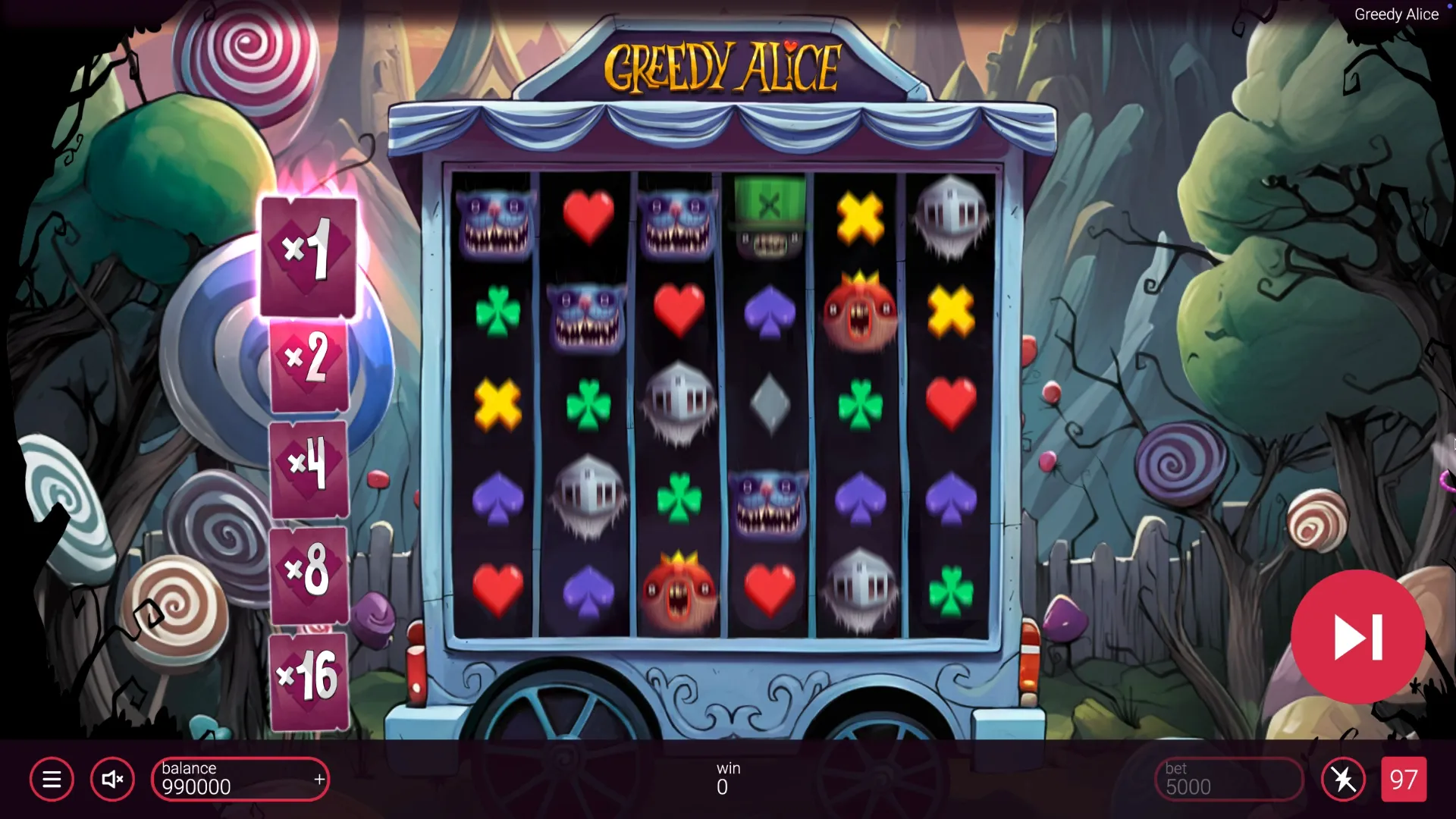 Слот Greedy Alice на деньги