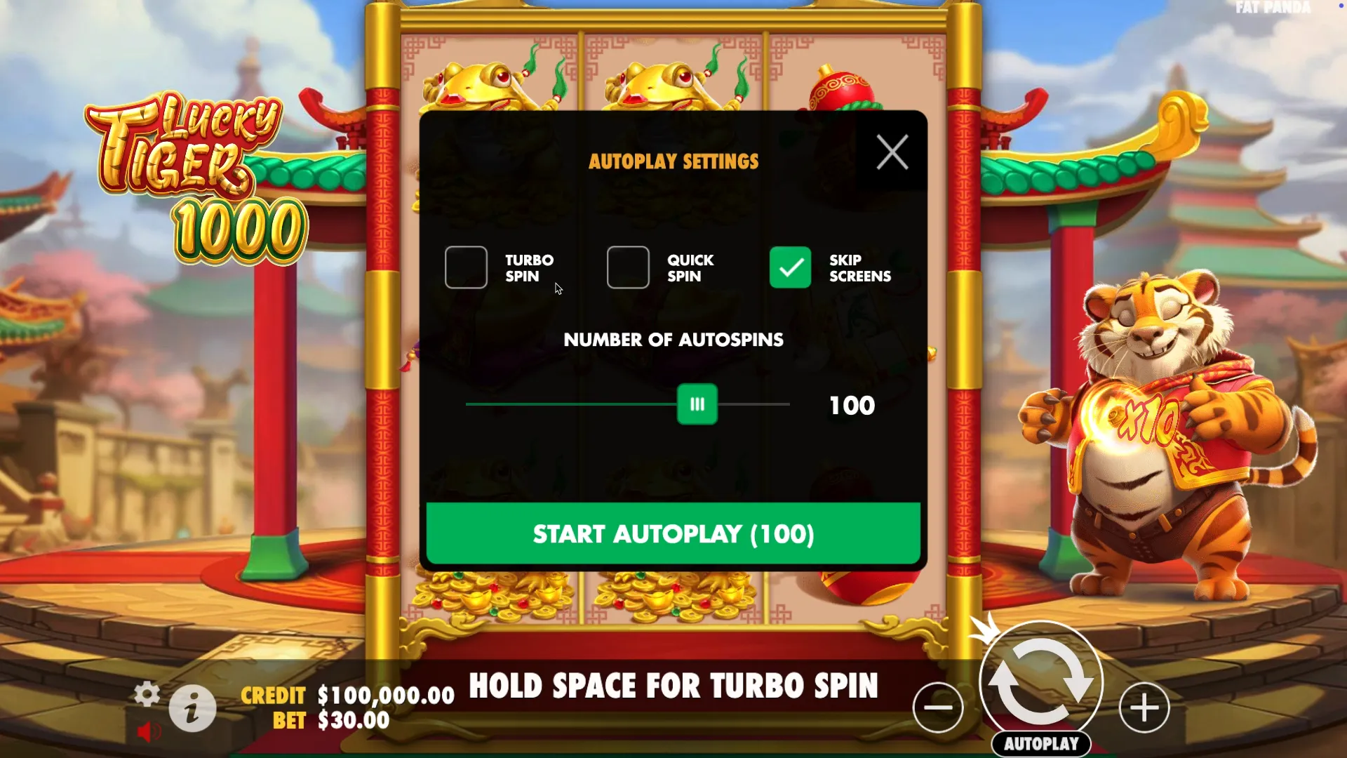 Онлайн-игра Lucky Tiger 1000