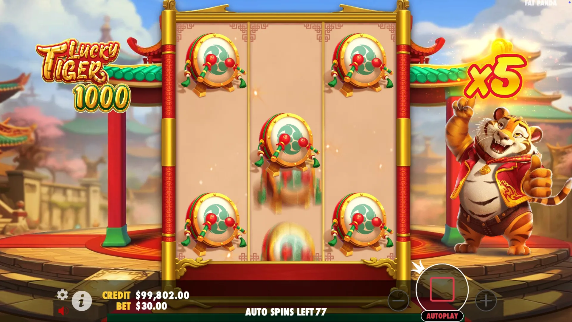 Ставки в слоте Lucky Tiger 1000