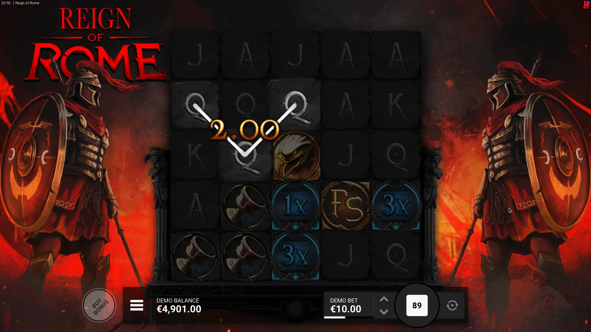 Play Reign of Rome bonuses