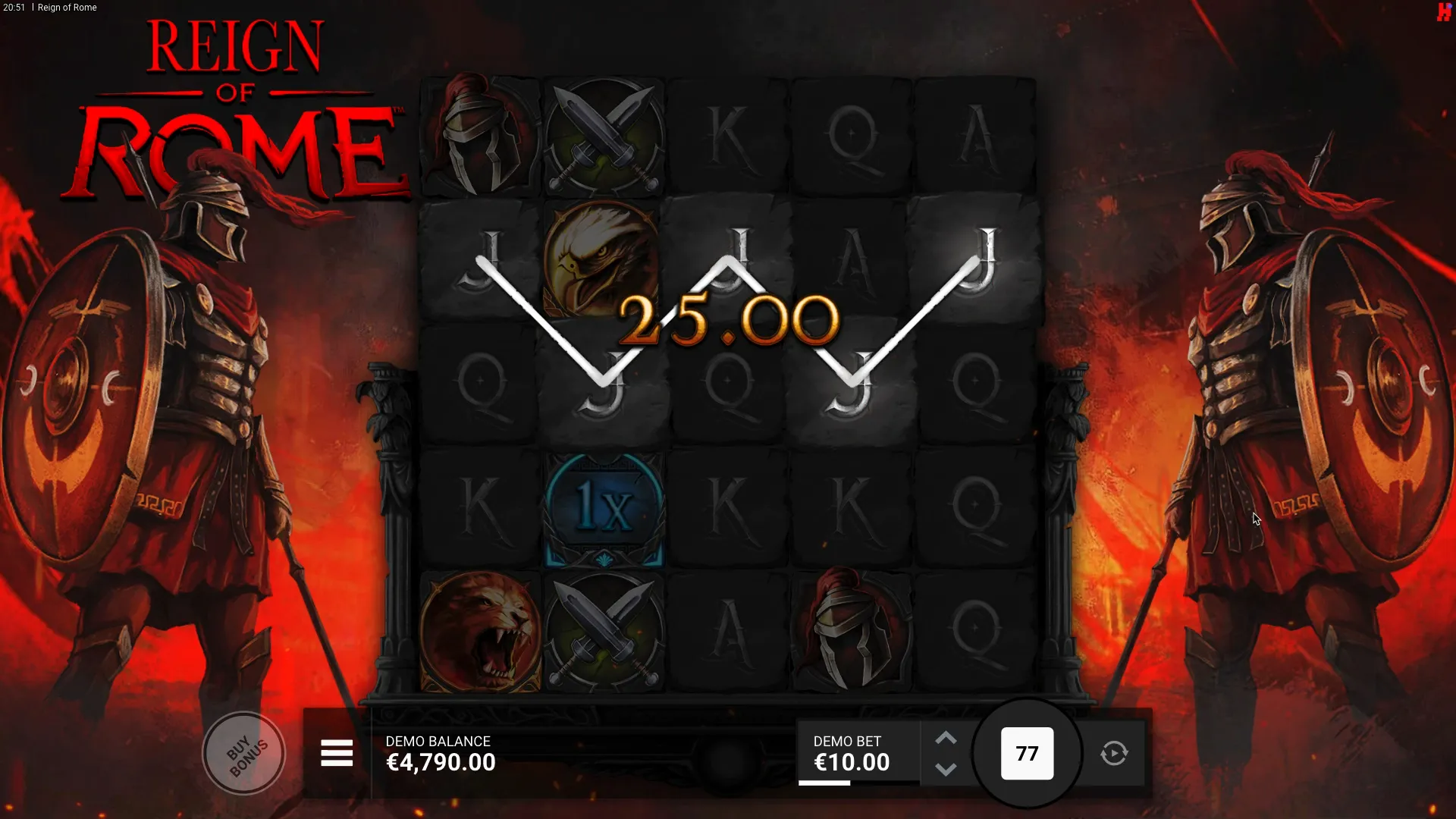 Reign of Rome slot registration