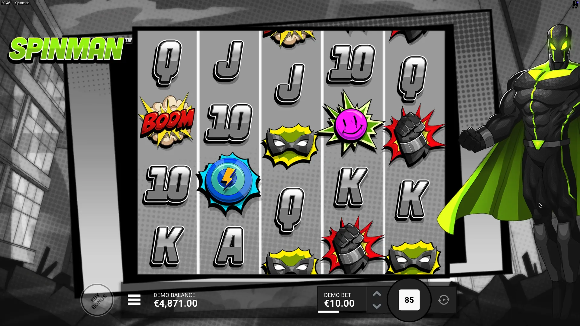 Spinman slot registration